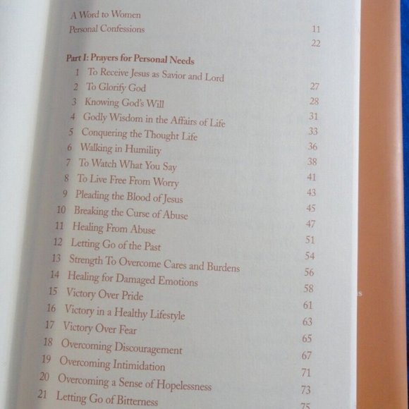 PRAYERS THAT AVAIL MUCH FOR WOMEN BY GERMAINE COPELAND PEACH HARD COVER RC 285 - Picture 2 of 9